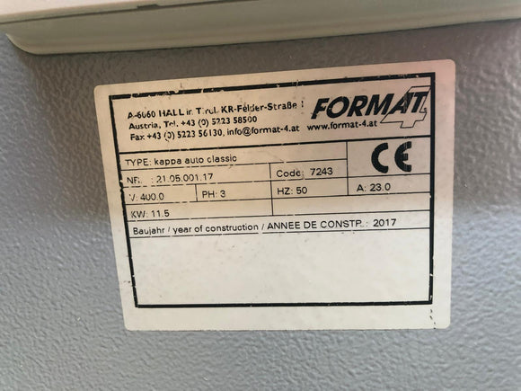 Automatinės pjovimo staklės Kappa Automatic Classic