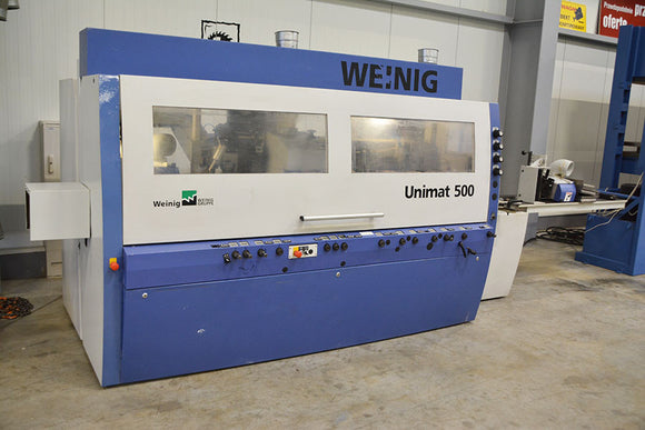 Keturpusės obliavimo staklės WEINIG UNIMAT 500