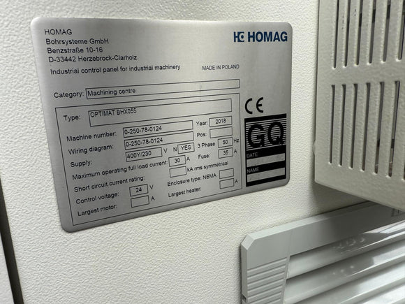 CNC gręžimo centras Homag BHX 055
