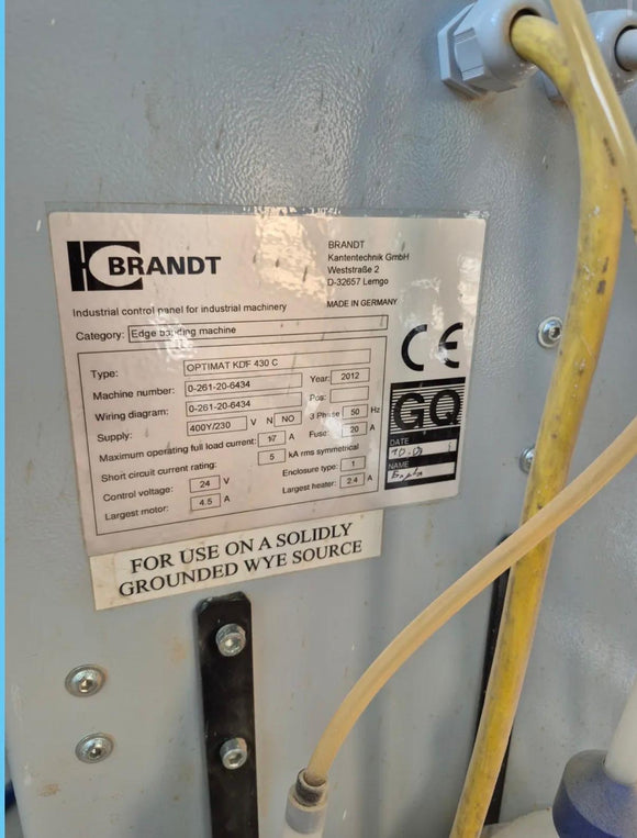 Briaunų laminavimo staklės Brandt KDF 430