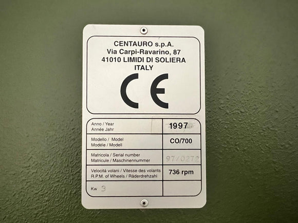 Juostinės pjovimo staklės Centauro 700 - Industry Solutions