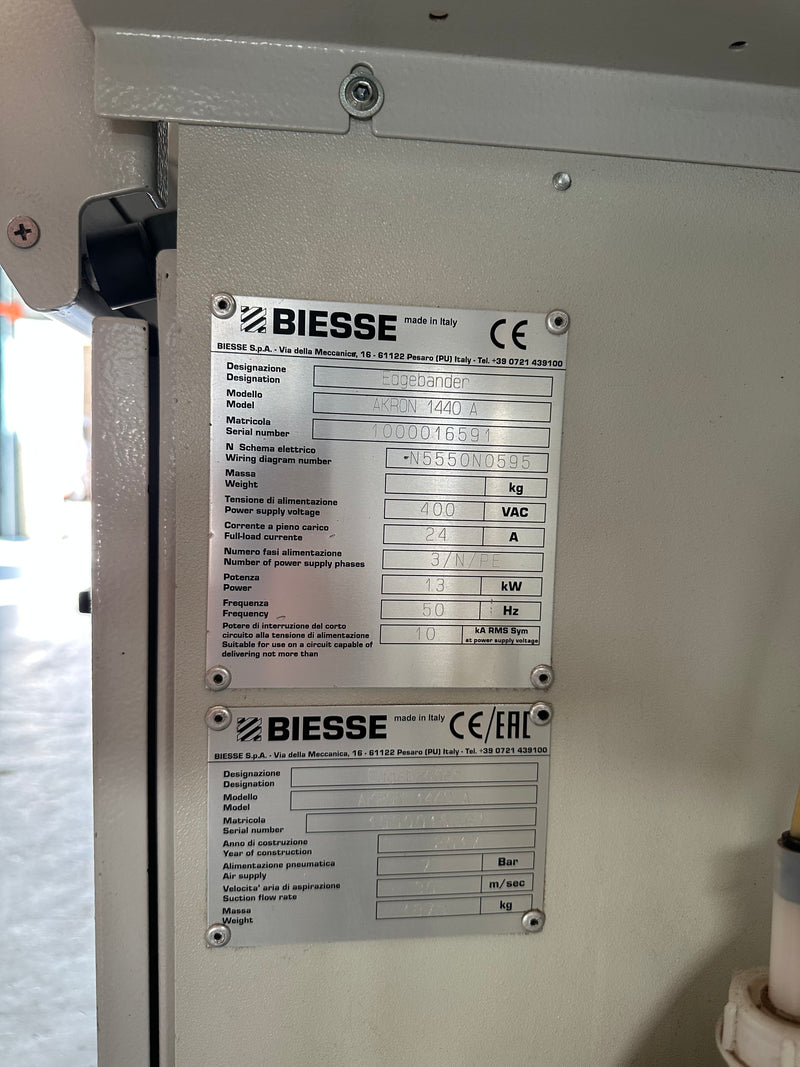 Briaunų laminavimo staklės Biesse Akron 1440A