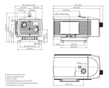 Vakuuminis siurblys Becker VT 4.25, betepalinis, mentinis - Industry Solutions