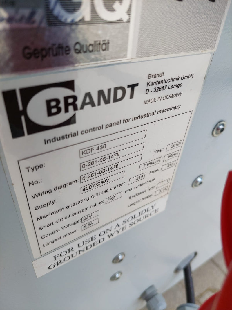 Briaunų laminavimo staklės Brandt KDF430