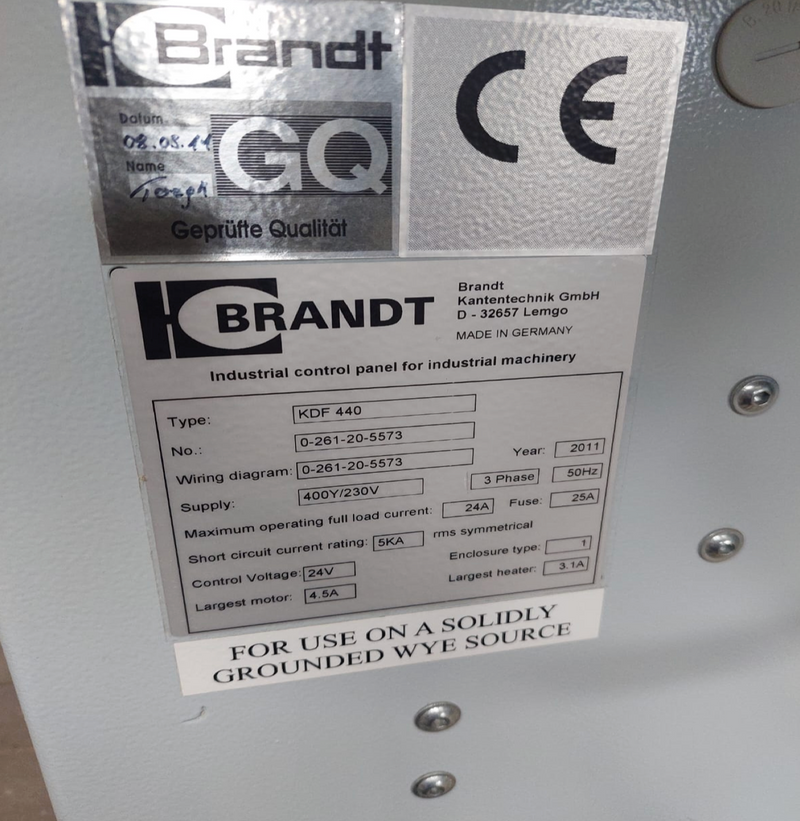 Briaunų laminavimo staklės Brandt Highﬂex 1440