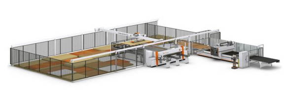 Sandėliavimo sprendimai (2) su pjovimu ir CNC apdirbimo centru