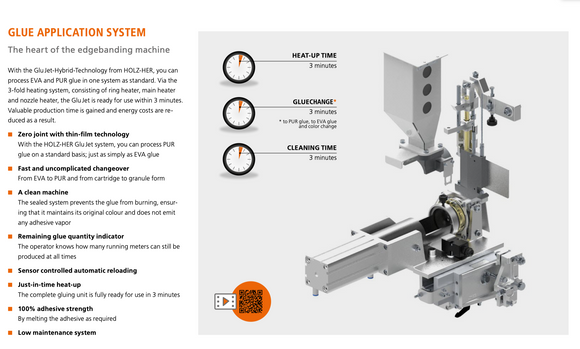Briaunu laminavimo staklės Holzher Streamer 1054 Classic - Industry Solutions
