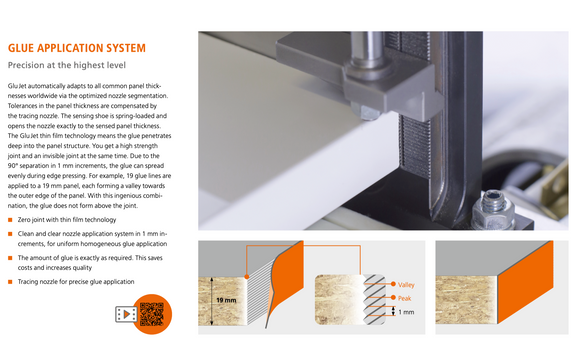 Briaunu laminavimo staklės Holzher Streamer 1054 Classic - Industry Solutions