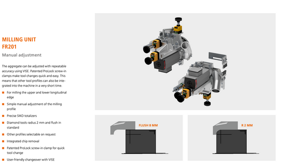 Briaunu laminavimo staklės Holzher Streamer 1054 Classic - Industry Solutions