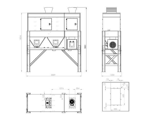Drožlių nutraukimas RLA Big Bag Two 11 300m3/val - Industry Solutions