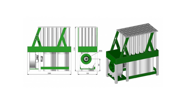 Drožlių nutraukėjas  RLA S 200 6500 m3val - Industry Solutions