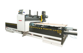 Durų formatinio apipjovimo staklės Porta Linea M4 su kaltavimo - frezavimo mazgu