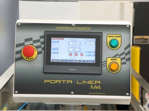 Durų formatinio apipjovimo staklės Porta Linea M4 su kaltavimo - frezavimo mazgu