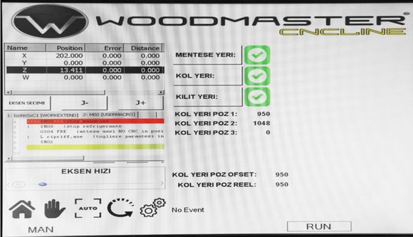 CNC staklės WOODMASTER CNC LINE