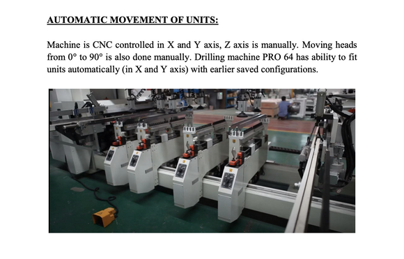 Daugiašpindelinės gręžimo staklės Lazzoni PRO CNC 64G - Industry Solutions