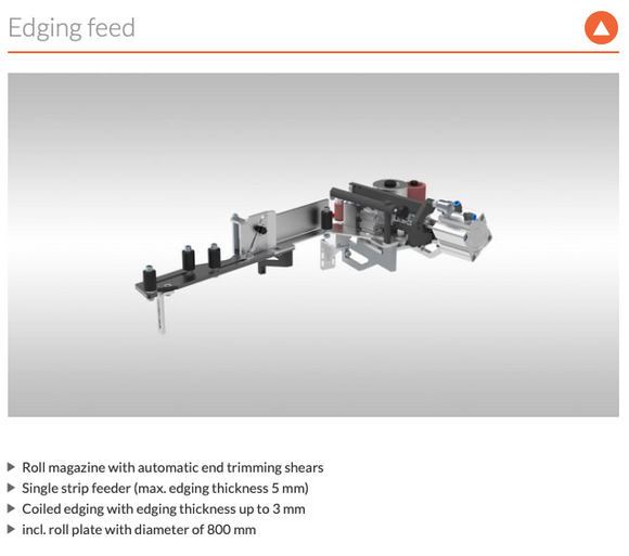 Briaunu laminavimo staklės Holzher ARTEA 1030 - Industry Solutions
