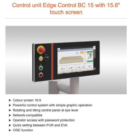 Briaunu laminavimo staklės Holzher Streamer 1057XL C - Industry Solutions