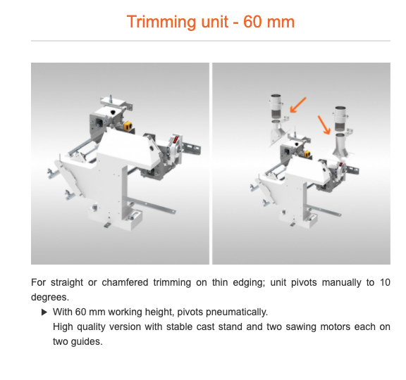 Briaunu laminavimo staklės Holzher Streamer 1057XL C - Industry Solutions