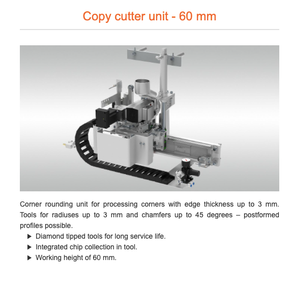Briaunu laminavimo staklės Holzher Streamer 1057XL C - Industry Solutions